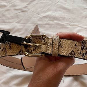 NWT H&M Faux Snakeskin Belt